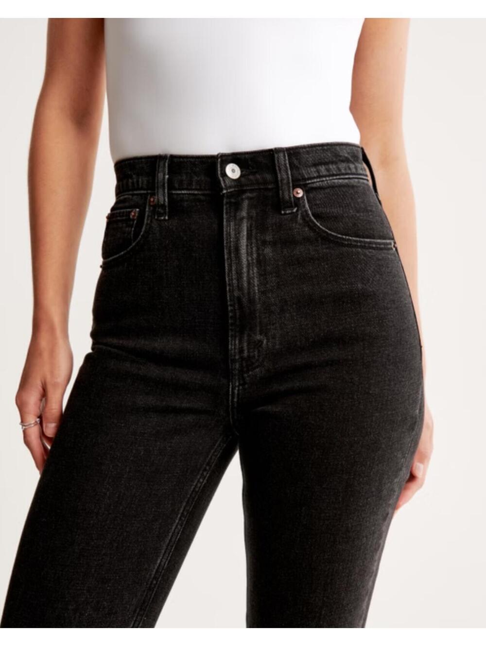 EUC Abercrombie & Fitch Ultra High Rise Ankle Straight Jean Size 30 Regular - Picture 3 of 8